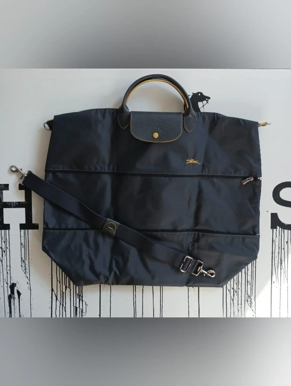 Longchamp Le Pliage Extensible -Modele Depose Gray Travel, Tote Bag